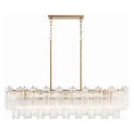 Crystorama Addis Linear Chandelier Gold