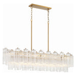 Crystorama Addis Linear Chandelier Gold