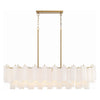 Crystorama Addis Linear Chandelier Gold