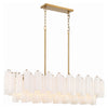 Crystorama Addis Linear Chandelier Gold