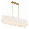 Crystorama Addis Linear Chandelier Gold