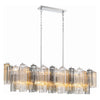 Crystorama Addis Linear Chandelier Polished Chrome