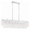 Crystorama Addis Linear Chandelier Polished Chrome