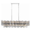 Crystorama Addis Linear Chandelier Polished Chrome