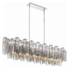 Crystorama Addis Linear Chandelier Polished Chrome