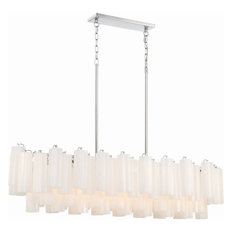 Crystorama Addis Linear Chandelier Polished Chrome