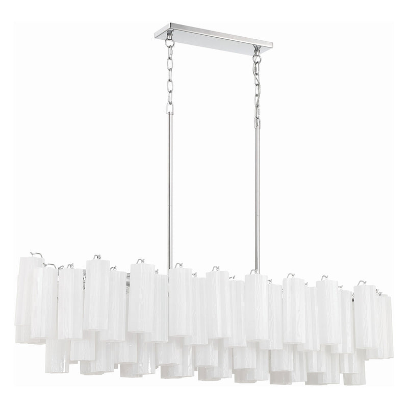 Crystorama Addis Linear Chandelier Polished Chrome