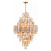 Crystorama Addis Chandelier Gold