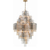 Crystorama Addis Chandelier Gold