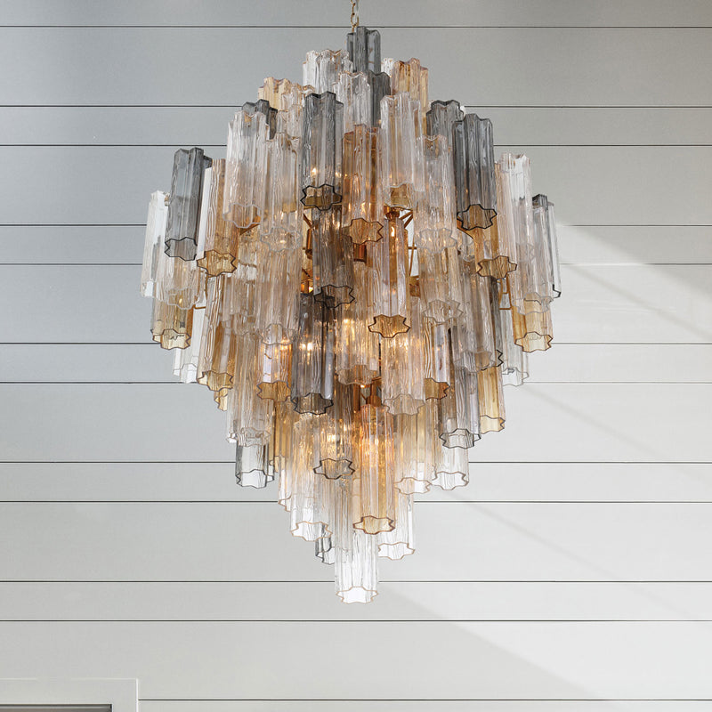 Crystorama Addis Chandelier Gold