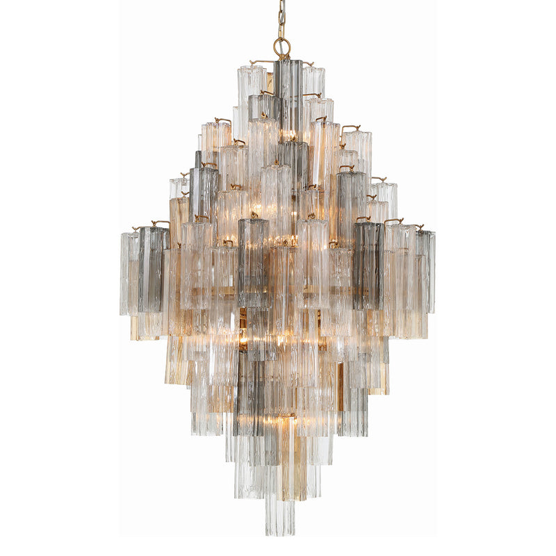 Crystorama Addis Chandelier Gold