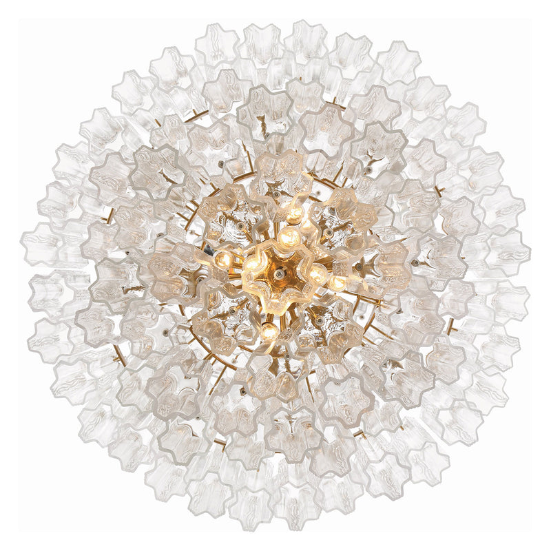 Crystorama Addis Chandelier Gold