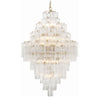 Crystorama Addis Chandelier Gold