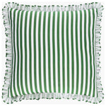 Augusta Thin Green Throw Pillow