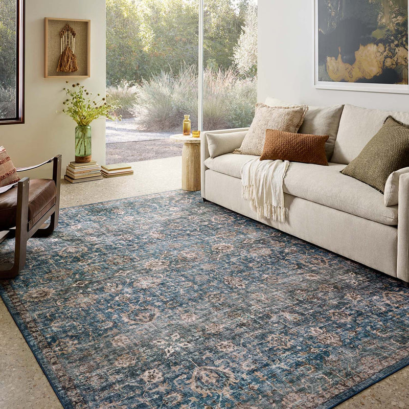 Loloi Anniston Lagoon/Natural Washable Rug