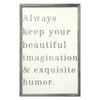 Sugarboo & Co Always Keep Your Beautiful Framed Art Print