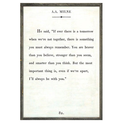 Sugarboo & Co A.A. Milne Framed Art Print