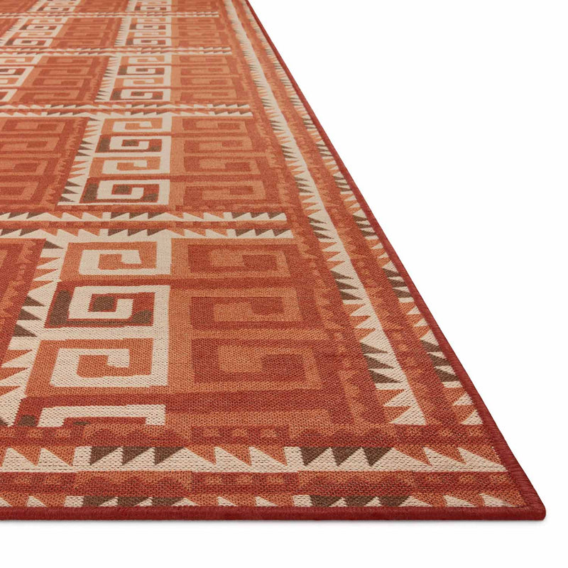 Justina Blakeney x Loloi Ari Outdoor Rug - Spice Ivory