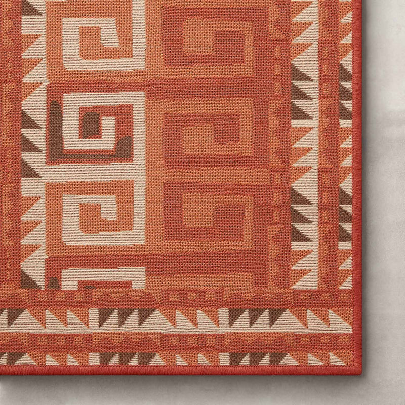 Justina Blakeney x Loloi Ari Outdoor Rug - Spice Ivory