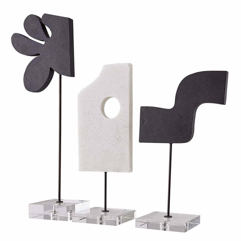 Arteriors Uri Sculpture Set of 3