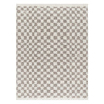 Livabliss Birmingham Checker Shag Machine Woven Rug