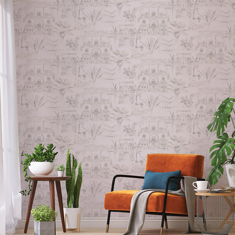 Tempaper & Co Boulevard Toile Non-Pasted Wallpaper