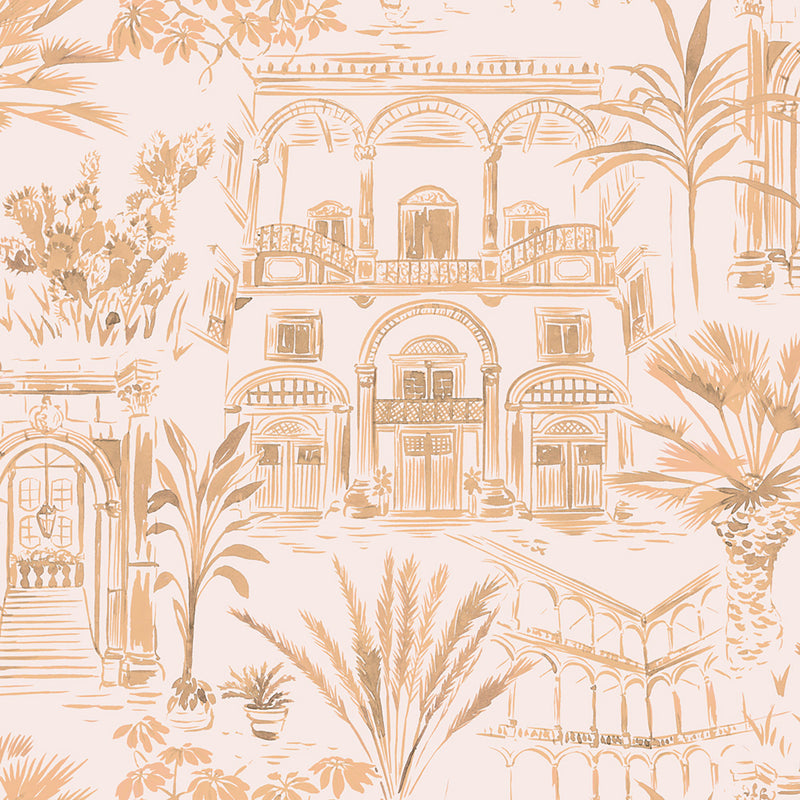 Tempaper & Co Boulevard Toile Non-Pasted Wallpaper