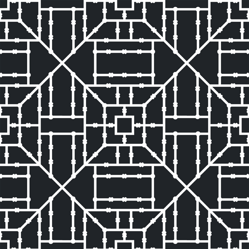 Mitchell Black Bamboo Wallpaper