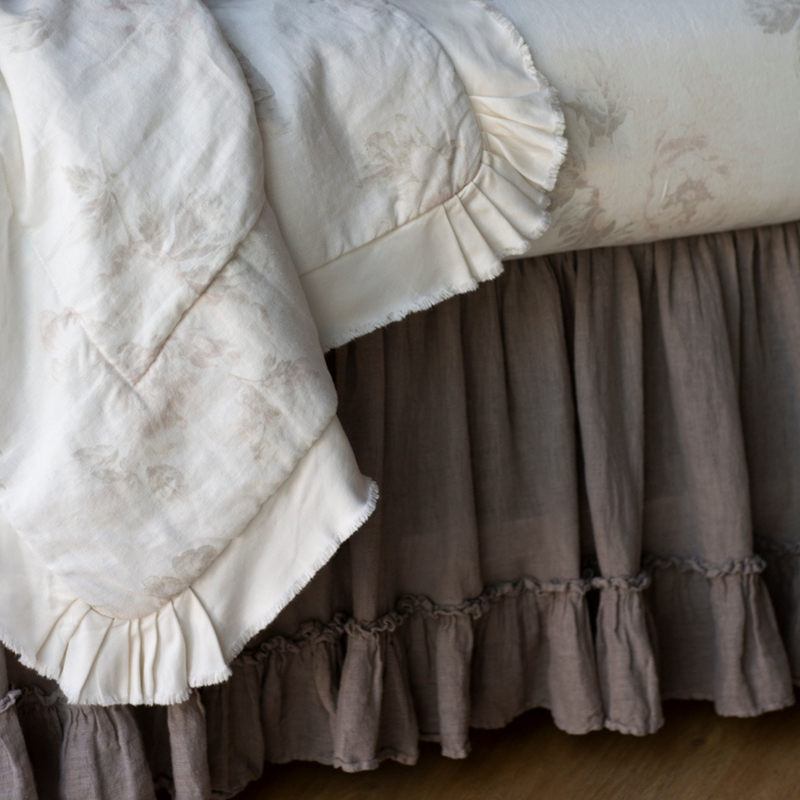 Bella Notte Linen Whisper Crib Skirt