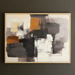 Brown and Black Abstract Framed Artwork