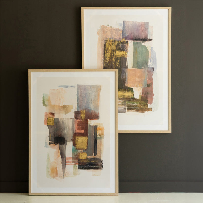 Abstract 3 Framed Artwork Set of 2