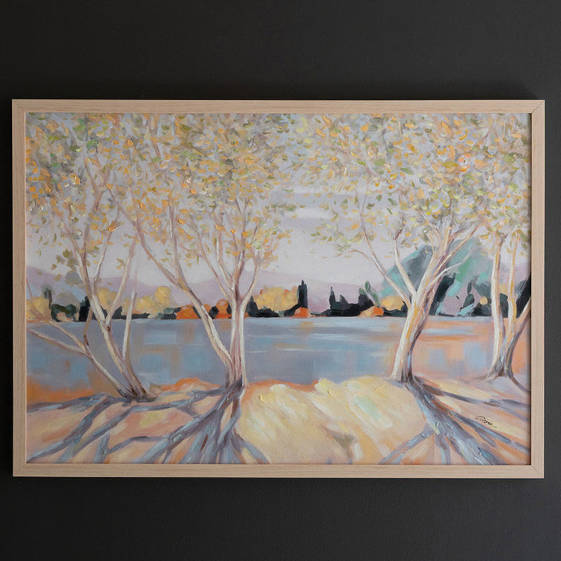 Trees By the Lake Framed Artwork