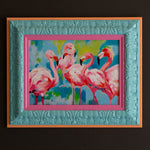 Flamingos Framed Artwork