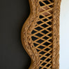 Squiggle Rattan Framed Rectangle Wall Mirror