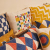 Aakar Tiles Modern Accent Pillow