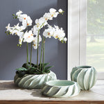 Phalaenopsis Bowl Drop-In Faux Plant