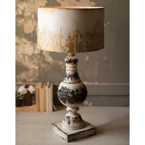 Rustic Metal Table Lamp