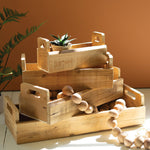 Recycled Wood Garden Trug Set of 4