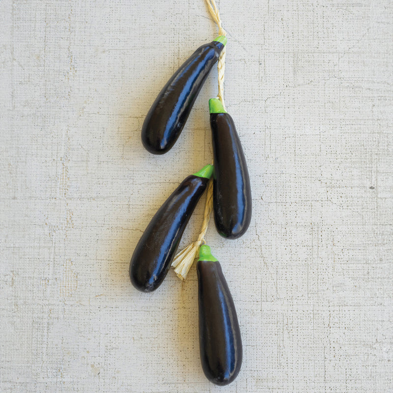 Artificial Eggplant Set of 12