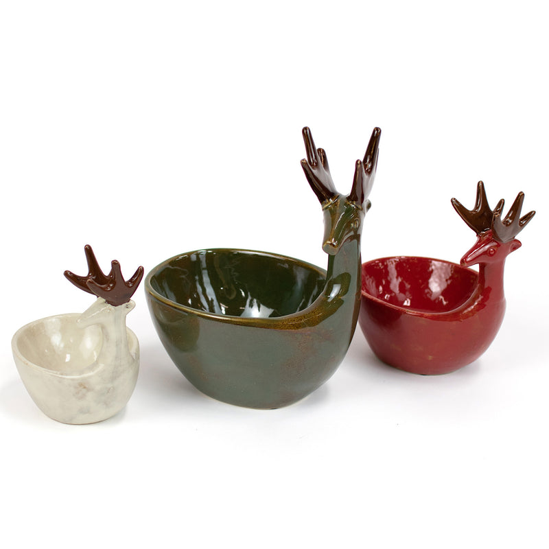 Deer Bowl Set of 3