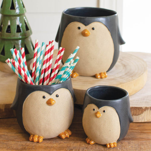 Penguin Planter Set of 3