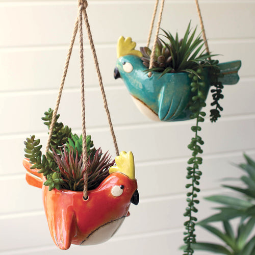 Bird Hanging Planter Set of 2