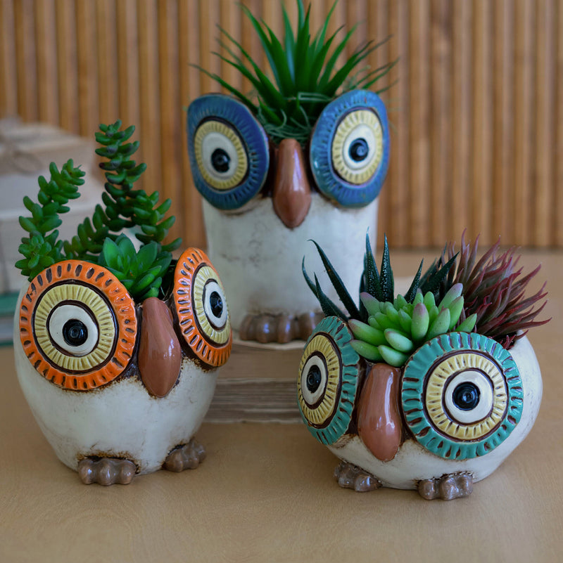 Owl Planter Set of 3