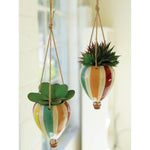 Hot Air Balloon Hanging Planter Set of 2