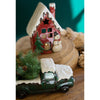 Christmas Truck & House Candle Lantern Set of 2