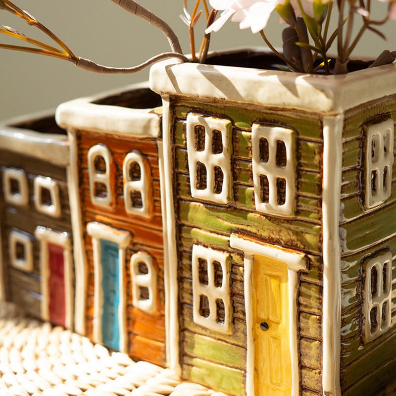 Ceramic Village Planter