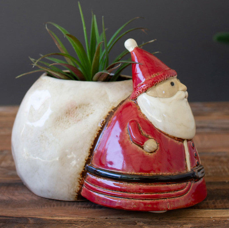 Santa Ceramic Planter