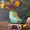 Roller Skate Ceramic Planter