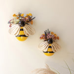 Bees Ceramic Wall Planter Set of 2