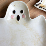 Boo and Ghost Serving Platter Set of 2